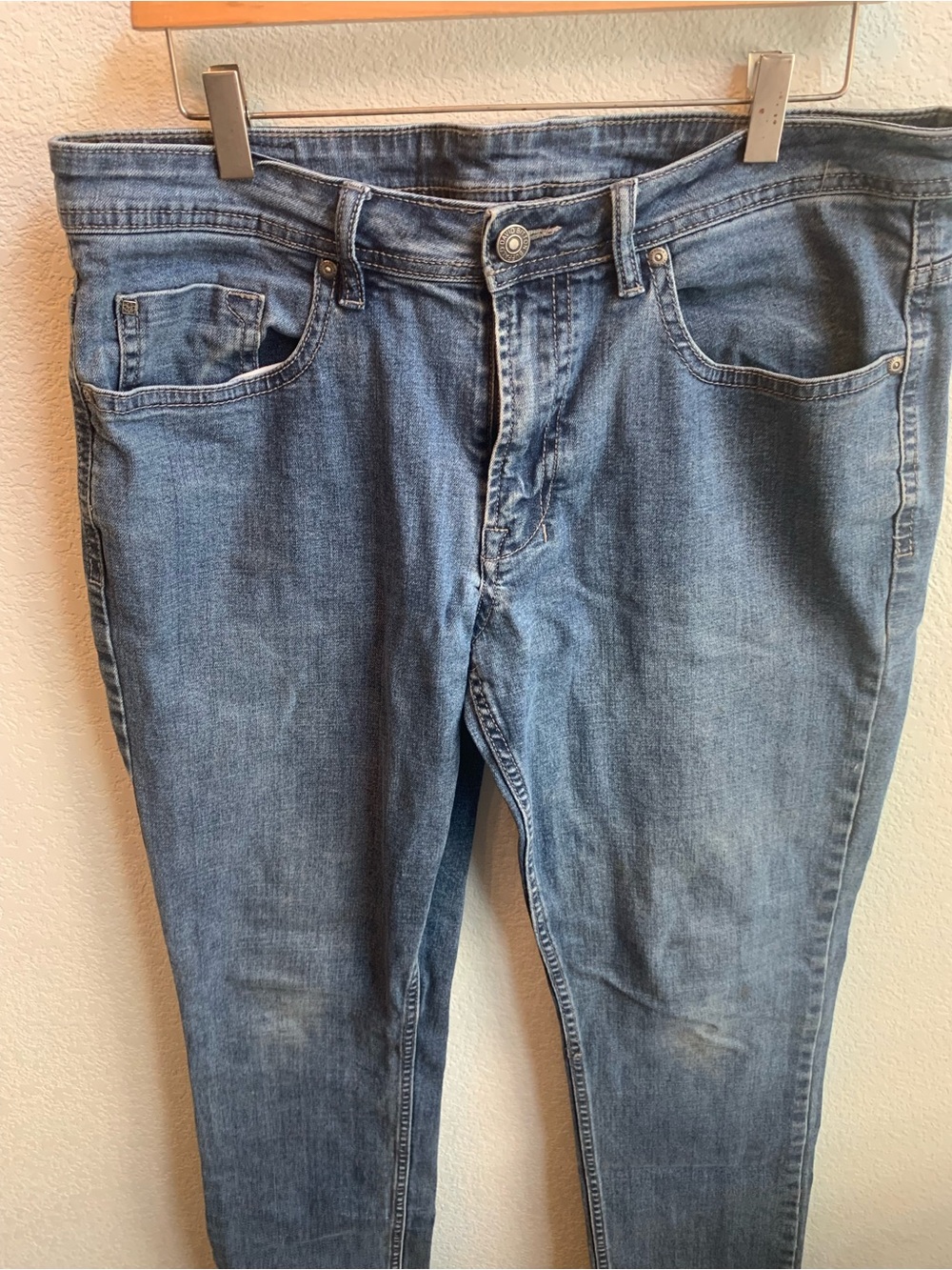 Buffalo David Bitton Slim Jeans in Faded Blue Denim
